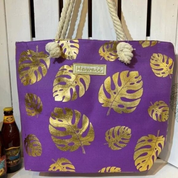 HAWAII • Island Sense Hawaiian Beach Tote Travel Bag - Picture 4 of 8